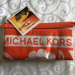 NWT Michael Kors Orange Sarong Clutch Cover Up